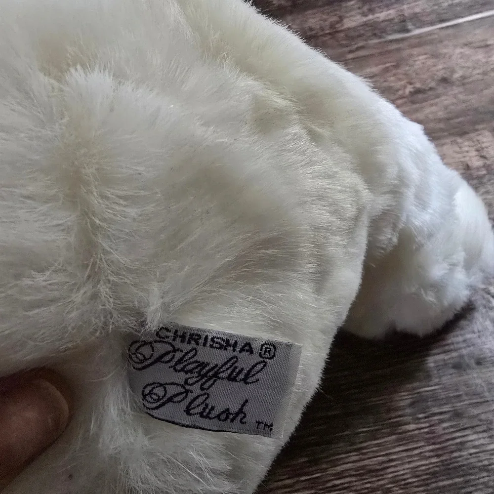 CHRISHA Playful Plush Polar Bear‎ Kids 12in White Excellent Soft Stuffed Animal